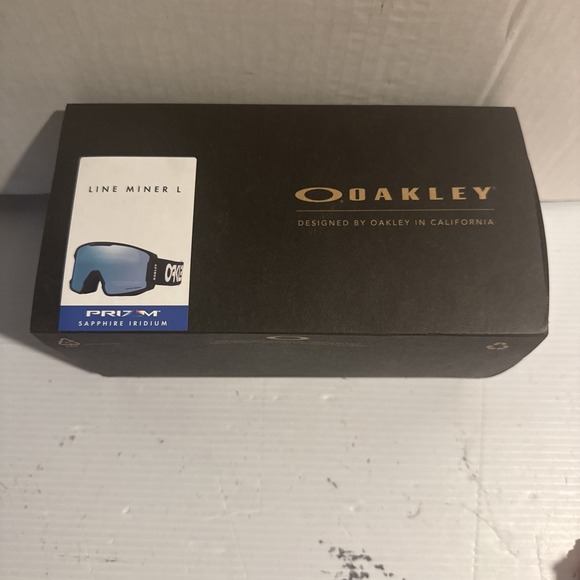Oakley Other - Oakley Line Miner L LP Snow Goggles Black Prizm Sapphire Iridium Snowboarding